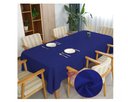 Ver imagem 1 de Toalha de Mesa 10 Lugares Retangular Rústico 3,00m Azul