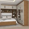 Guarda-roupa Casal Modulado com Cama Paradise 10 Portas com Espelho 6 gavetas - Panorama Móveis - 10