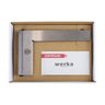 Esquadro de precisão com base 150x100mm em aço inoxidável superfície lapidada DIN875/0 Werka 240-085 - 6