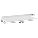 Ver imagem 3 de Tampo de Balcão para Cozinha Melissa sem Porta MDP 120cm Branco Melissa 120cm