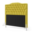 Ver imagem 2 de Cabeceira Estofada Decorativa Pollux para Cama Box 140 para Cama de Casal Sued Amarelo Aradecor