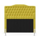 Ver imagem 3 de Cabeceira Estofada Decorativa Pollux para Cama Box 140 para Cama de Casal Sued Amarelo Aradecor