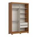 Ver imagem 5 de Guarda Roupa Solteiro 2 Portas Correr Flex 2 Gavetas Internas Lucca Henn