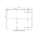 Ver imagem 4 de Mesa Computador Quarto Gamer ( de Computador + Estante) 2 Peças Preto - Tecno Mobili