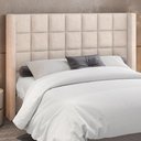 Ver imagem 1 de Cabeceira Cama Box Casal King 195 cm P05 Paris Linho Cru- Lyam Decor