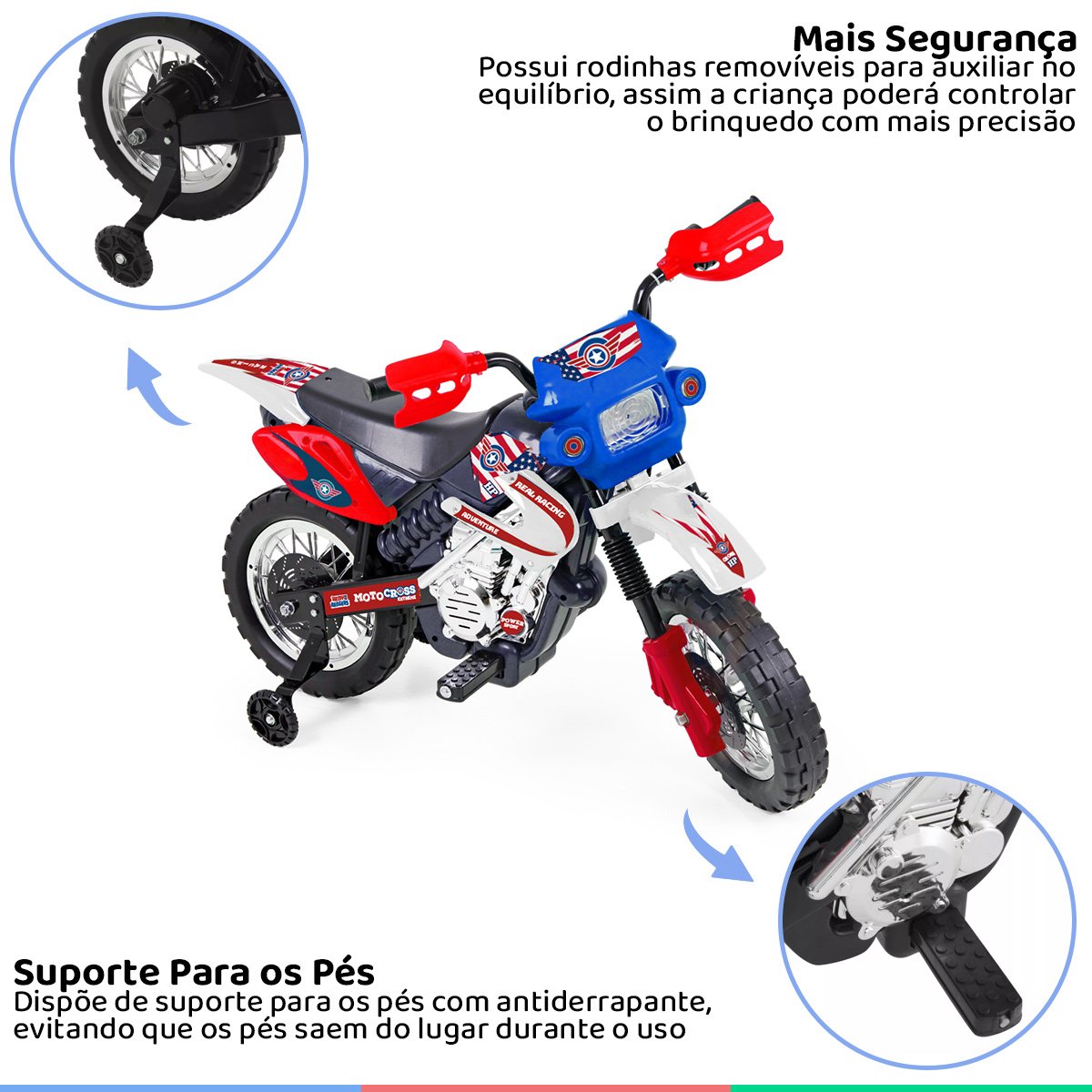 Moto Elétrica Motocross Xplast 