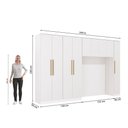 Ver imagem 4 de Quarto Modulado Kappesberg Adapt Branco 5 Peças 349cm