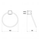 Ver imagem 3 de Toalheiro Argola 217 Block Meber Metais