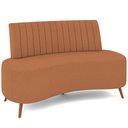 Ver imagem 1 de Sofá Chaise Living 2 Lugares 160cm para Sala Cayman K01 Bouclê Terracota - Lyam Decor