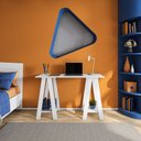 Ver imagem 1 de Escrivaninha Cavalete Delta 2 Prateleiras 120cm