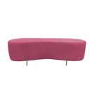 Ver imagem 3 de Puff Decorativo Orgânico Alana Suede Rosa