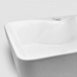 Cuba de Banheiro Louça Semi Encaixe Retangular 48cm Sicília Branca - 3