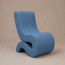 Ver imagem 4 de Poltrona Decorativa Marina Linho Design Curvo Elegante Moderna