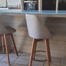 Banqueta Maya Gourmet Giratória -tamanho Médio 62 Cm do Chão até o Assento-tecido Linho Gat Magazine - 4