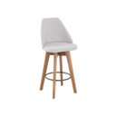 Ver imagem 1 de Banqueta Maya Gourmet Giratória -tamanho Médio 62 Cm do Chão até o Assento-tecido Linho Gat Magazine