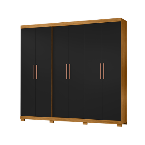 Roupeiro 240cm 6 Portas 4 Gavetas sem Espelho - Ssx Multicoisas