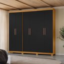 Ver imagem 2 de Roupeiro 240cm 6 Portas 4 Gavetas sem Espelho - Ssx Multicoisas