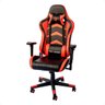 Cadeira Gamer Regulável Ergonômica Confortável Premium - Vermelho - 1