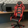 Cadeira Gamer Regulável Ergonômica Confortável Premium - Vermelho - 9