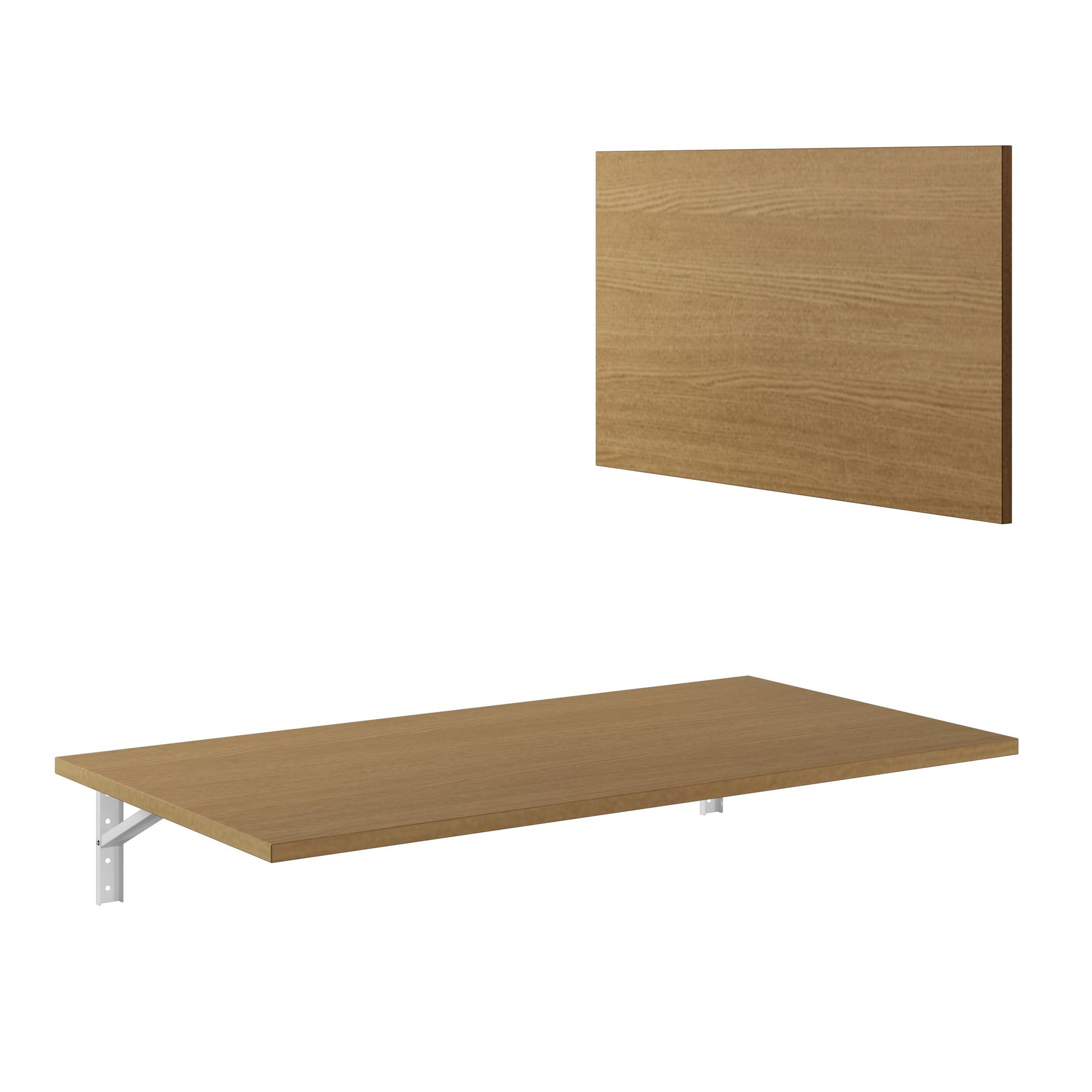 Mesa Dobrável de Parede em Mdf Avelã 95x50 - 3