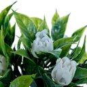 Ver imagem 3 de Kit com 10 Buquês de Mini Flor Branca com 3 Galhos
