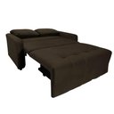 Ver imagem 4 de Sofá Cama para Sala de Estar Amora New Suede - Marrom