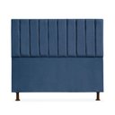 Ver imagem 1 de Cabeceira Cancun para Cama Box Casal 140cm Suede - Ecotec Decor:Azul Marinho