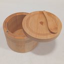 Ver imagem 6 de Porta Temperos Condimentos com Tampa Deslizante Home&co Redondo Bambu 7x9x9cm Natural