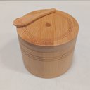 Ver imagem 3 de Porta Temperos Condimentos com Tampa Deslizante Home&co Redondo Bambu 7x9x9cm Natural