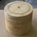 Ver imagem 2 de Porta Temperos Condimentos com Tampa Deslizante Home&co Redondo Bambu 7x9x9cm Natural