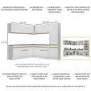 Ver imagem 5 de Cozinha Completa De Canto Mp2102 Com Armário E Balcão Branca