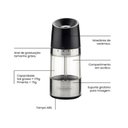 Ver mais imagens de KIT - Faqueiro Plenus 6 Peças + 1 Moedor de Sal ou Pimenta Realce em Acrílico e Inox - Tramontina