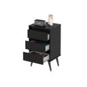 Ver imagem 3 de Mesa de Cabeceira Wood Preto - Ej Moveis