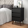 Mesa de Cabeceira Wood Preto - Ej Moveis - 1