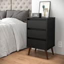 Ver imagem 1 de Mesa de Cabeceira Wood Preto - Ej Moveis