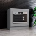 Ver imagem 1 de Balcão 80cm para Forno de Embutir (sem Tampo) Americana Henn - Cinza