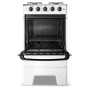 Ver imagem 3 de Fogão Esmaltec Ideal Pop 4 Bocas Branco com Forno Limpa Fácil