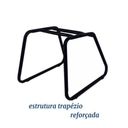 Ver imagem 5 de Cadeira de Escritório Executiva Costurada Base Trapézio - Martiflex - Corino Preto