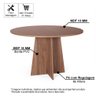 Mesa de Jantar Redonda 6 Lugares 120cm Isabela Noronha - Straub Web - 2