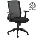 Ver imagem 3 de Cadeira de Escritório Giratória Tela Meet - Avantti - Cor Preta