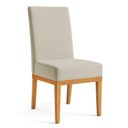 Ver imagem 6 de Kit 8 Cadeiras de Jantar Brisa Suede Base de Madeira - Pallazio Cor:Cappuccino