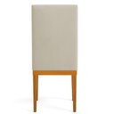 Ver imagem 2 de Kit 8 Cadeiras de Jantar Brisa Suede Base de Madeira - Pallazio Cor:Cappuccino