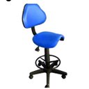 Ver imagem 1 de Cadeira Sela Estética Caixa Alta para Recepção Mercado Balcão Portaria Mercadinho Tatuador Corano Az