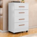 Ver imagem 1 de Cômoda 4 Gavetas Lille Branco Brilho