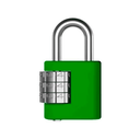 Ver imagem 1 de Cadeado Stam com Segredo Verde 25mm