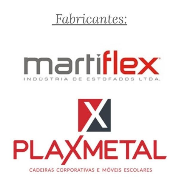 Cadeira Executiva Costurada Giratória com Braços Reguláveis - Martiflex - Cor Preta - 31005 - 10