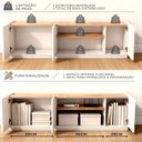 Ver imagem 4 de Rack Home para Tv 55 Polegadas Sala Moderna