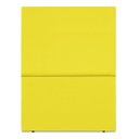 Ver imagem 2 de Cabeceira Cama Box Organica Solteiro 90cm Luna Suede C/frame Amarelo