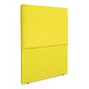 Ver imagem 3 de Cabeceira Cama Box Organica Solteiro 90cm Luna Suede C/frame Amarelo