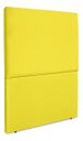 Ver imagem 3 de Cabeceira Cama Box Organica Solteiro 90cm Luna Suede C/frame Amarelo
